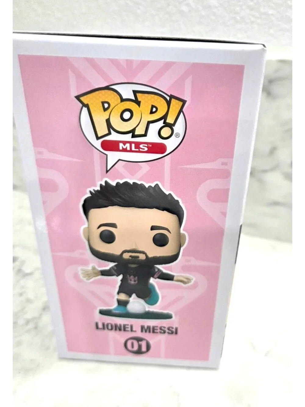 Funko Pop MLS Lionel Messi Vinyl Figure #01 Inter Miami CF Soccer Collectible